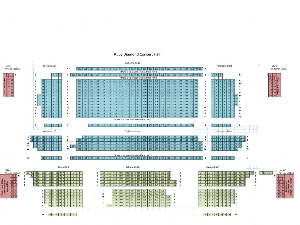 Ruby Diamond Seating Tallahassee Community Chorus